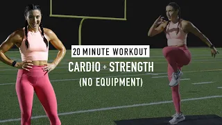 💦 20 MINUTE TABATA WORKOUT | CARDIO + STRENGTH | NO EQUIPMENT | w/ @coach_fitmomma