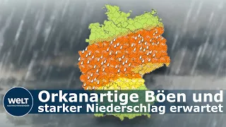UNWETTER: Deutsche Wetterdienst warnt vor schweren Gewittern in Deutschland