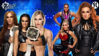 Smackdown Live: Charlotte Flair & Shayna Bazsler W/ Nia Jax VS Becky Lynch & Tamina W/ Natayla