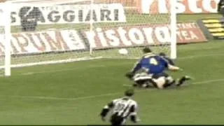 Serie A 1997-1998, day 24 Udinese - Juventus 1-1 (Bachini, Del Piero)