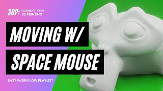 Moving with 3D Space Mouse | Blender for 3D Printing