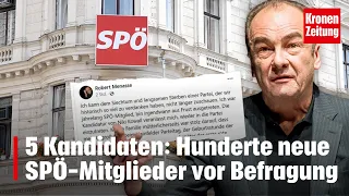 5 Kandidaten: Hunderte neue Mitglieder vor SPÖ-Befragung | krone.tv NEWS