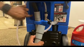 How to clean a carpet with the rugdoctor pro from Home Depot