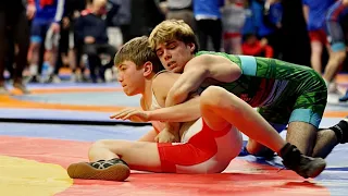 U17 J. Aaseby (NOR) vs P. Totok (HUN). Greco-Roman 55kg youth wrestling.