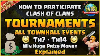 How To Participate Coc Tournaments (Explained) || Become Professional Player & Win Huge Prize Money