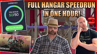 FULL X2$ HANGAR ($7.6m) SPEEDRUN in ONE HOUR! Live Stream