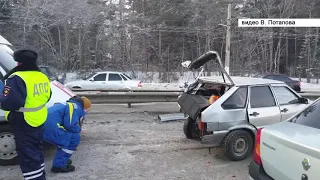 Два автомобиля пострадали в ДТП. Предположительно, виновник был в нетрезвом состоянии