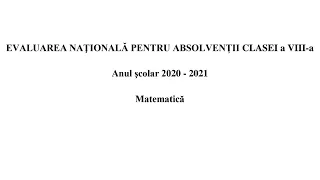 Testul 13 de antrenament Evaluare Națională 2021- partea 3