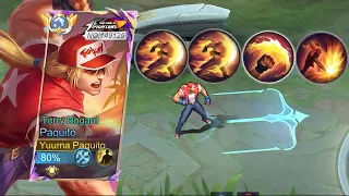 PAQUITO NEW SKIN KOF (TERRY BOGARD) 1 HIT COMBO | PAQUITO GAMEPLAY | SOLO RANK | MLBB