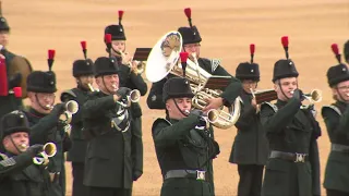 RIFLES Sounding retreat on Horseguards  2022