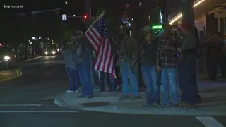 Protesters, armed citizens gather in downtown Coeur d'Alene