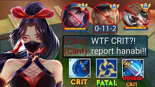 FULL CRIT BUILD HANABI WILL MAKE HER BACK TO META!!🔥 (CRITICAL DAMAGE HACK) HANABI BEST BUILD 2024!