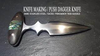 KNIFE MAKING / PUSH DAGGER KNIFE 수제칼 만들기#54