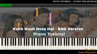 Kuch Kuch Hota Hai | SAD Version | Piano Tutorial | Sanket Mogarnekar