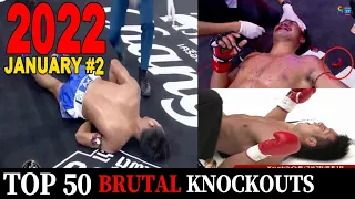 Top 50 MUAYTHAI•KICKBOXING•MMA Brutal Knockouts - January 2022 #2.