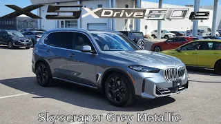 NEW ARRIVAL!  2024 BMW X5 xDrive50e Skyscraper Grey Metallic
