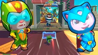 Talking Tom Hero Dash Power Plant Tom vs Blue Wave Angela - New Update Full Screen Android Gameplay