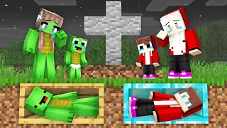 Maizen BURIED in RICH GRAVE vs Mikey BURIED in POOR GRAVE in Minecraft! - Parody Story(JJ Mikey TV)