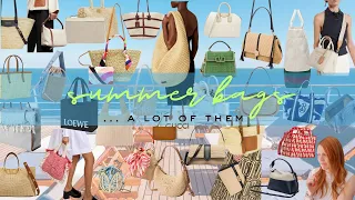 Designer summer bags - Raffia, wicker, bucket, basket, canvas, crochet.. ALL of it! 😊