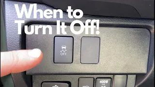 Traction Control Button and Traction Control Off Button - How & When to Use