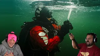 Divers React to diver who stabbed himself in the heart to avoid drowning