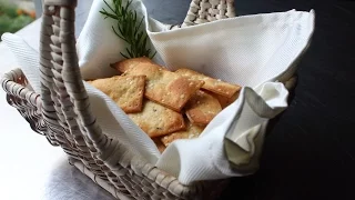 Fancy Crackers - How to Make Flatbread-Style Crackers - Rosemary Sea Salt Cracker Recipe