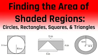 Finding the Area of a Shaded Region: Circles, Rectangles, Squares, & Triangles (Free ASVAB Tutoring)