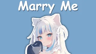 【Hololive Song / Gawr Gura Sing 唱歌】Train - Marry Me「嫁給我吧」(with Lyrics)