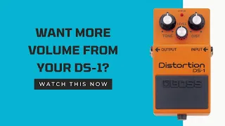 An easy Boss DS-1 mod, clip 1 diode and get a massive volume boost!