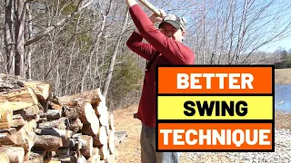 #113 Better Way To Swing an Axe. Is @HomesteadJay's Axe Swinging Technique Better?