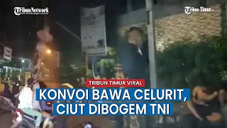 Awalnya Konvoi Bawa Celurit, Berakhir Tiarap Dapat Bogem TNI