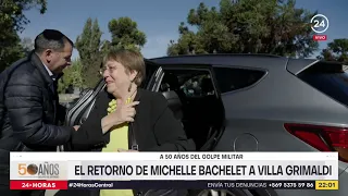 A 50 años del golpe de Estado: El retorno de Michelle Bachelet a Villa Grimaldi  | 24 Horas TVN