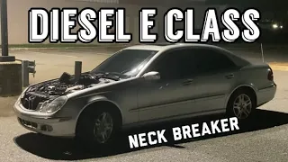 Hoodstacked Diesel E Class Rolls Coal and breaks necks! Mercedes Benz E320 CDI Review!