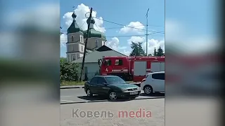 Ковельські пожежники приїхали на дим із собору