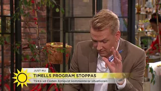 TV4:s VD: "Inget som pekar på att Martin Timell kommer jobba för TV4 igen" - Nyhetsmorgon