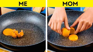 Me VS Mom || Simple Cooking Tricks That Will Save Your Time!