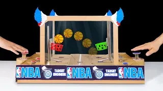 DIY How To Build Basketball Board Game for 2 Players from Cardboard