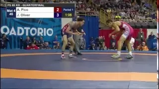 Aaron Pico vs Jordan Oliver 2016 U.S. Olympic Trials