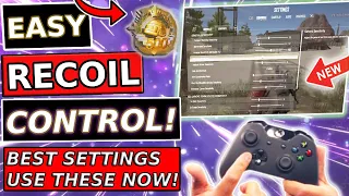 PUBG THE NO.1 BEST Settings & RECOIL CONTROL On Console 2023 - UPDATED