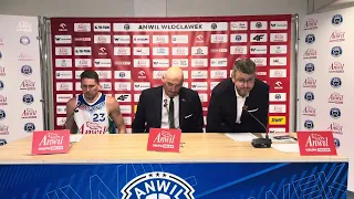 Konferencja prasowa po pierwszym spotkaniu ćwierćfinałowym Anwil Włocławek vs Spójnia Stargard 1-0