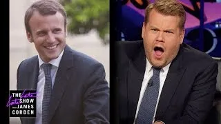 James Corden Has Eyes for France's Emmanuel Macron