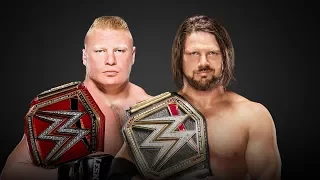 WWE Survivor Series 2017 - AJ Styles vs Brock Lesnar | Champion vs Champion Match - WWE 2K18