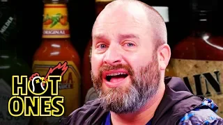 Tom Segura Tears Up While Eating Spicy Wings | Hot Ones