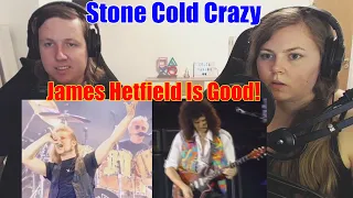 Couple First Reaction To - Queen & James Hetfield/Tony Iommi: Stone Cold Crazy [Live]