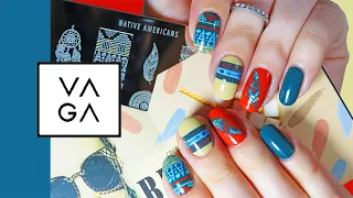 Step by Step Tutorial: Tribal Nails with an Amazing Design by VAGA