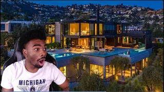 MANIFESTING MY FUTURE HOME! Touring a $54,950,000 Futuristic Los Angeles MEGA MANSION! REACTION