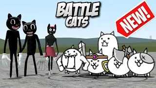 BATTLE CATS VS CARTOON CATS!! Garry's Mod Sandbox Trevor Henderson Creatures