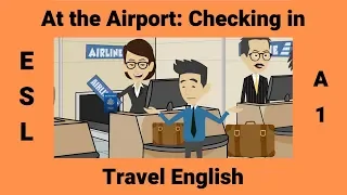 How to Check in at the Airport in English | Travel English to Check in at the Airport