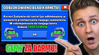 🚨UWAGA! 🚨 DOSTALI 5000 GEMÓW ZA DARMO przez *NOWY BUG* w BRAWL STARS! (BŁĄD KARNETU PLUS!)