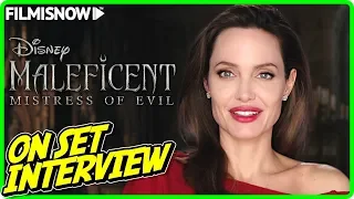 MALEFICENT: MISTRESS OF EVIL | Angelina Jolie "Maleficent" On-set Interview